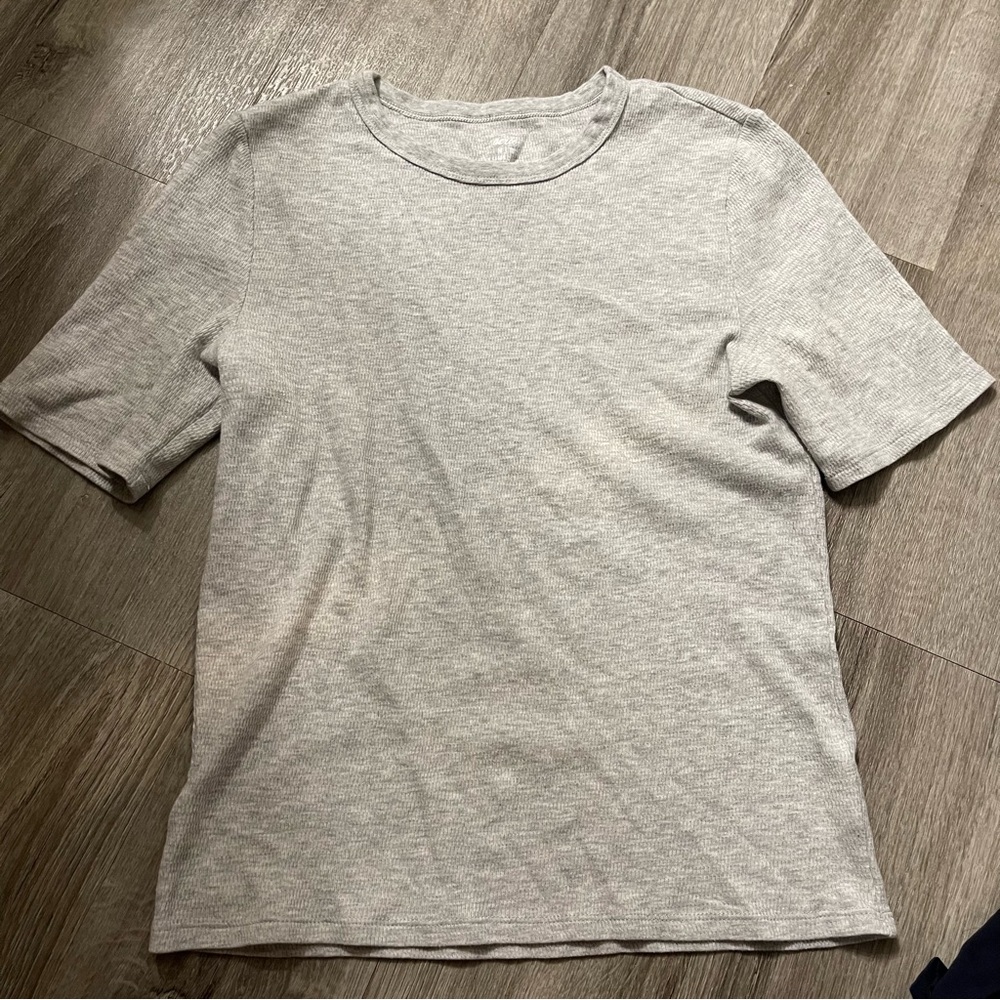 aerie gray tight tee